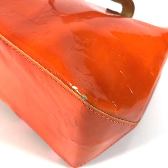 LOUIS VUITTON M91905 Lead PM Tote Bag Hand Bag Monogram Vernis - Picture 8 of 16